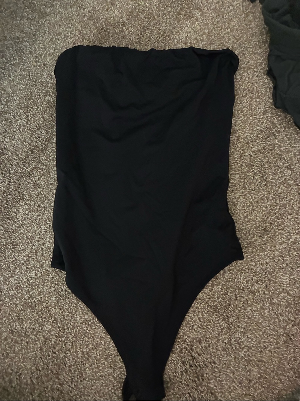 Aritzia Black Strapless Bodysuit